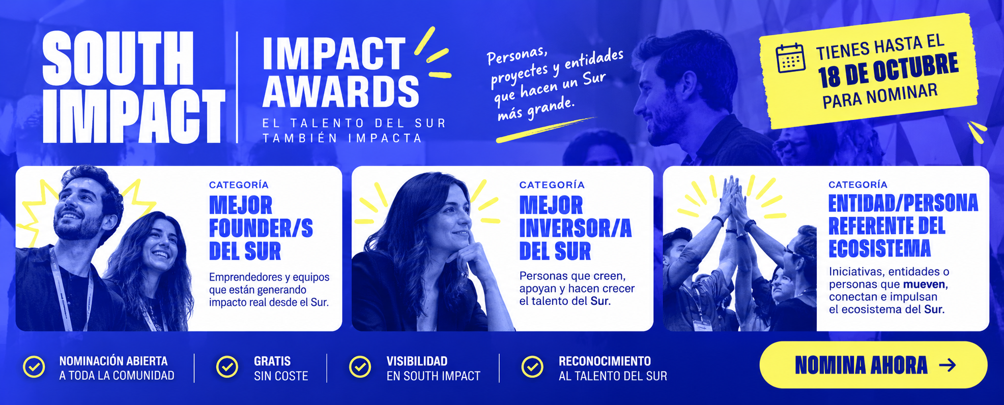 Vuelven los Impact Awards, tienes hasta el 18 de octubre para nominar
